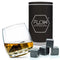 Rocking Whisky Glass & Whiskey Stones Set