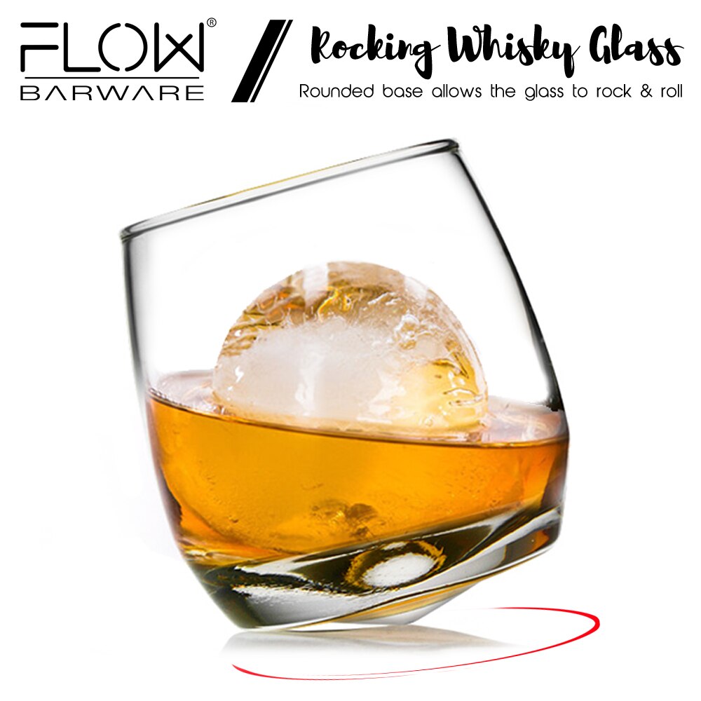 Rocking Whisky Glass & Ice Ball Set – FLOW Barware®