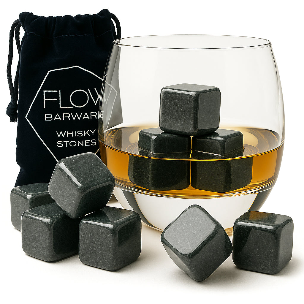 12 x Granite Whiskey Stones – FLOW Barware®
